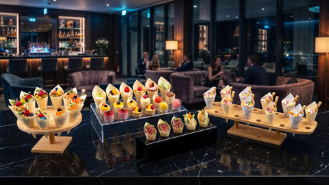 Cone Stands Explained:  How to Elevate Your Catering Presentation Instantly
