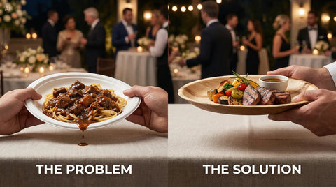 Plates That Bend Under Pressure:  Why Your Catering Setup Might Be Failing