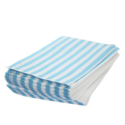 Candy Stripe Paper Bags 18x13cm | 1000 Pack Food-Grade Bags | Professional Service Bags