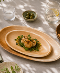 Oval Palm Leaf Plates | Eco-Friendly Disposable Plates | 2 Elegant Sizes - Canape King