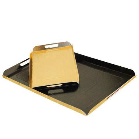 Cardboard Trays with Handles 28x42cm | Professional Serving Trays | 750GSM Strong Service Trays