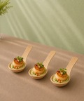 Palm Leaf Canapé Spoons 14cm | Eco-Friendly Tasting Spoons | Premium Appetizer Serveware - Canape King