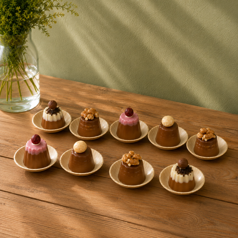 Small Palm Leaf Dishes & Bowls | Eco-Friendly Mini Bowls | Perfect for Dips & Appetizers