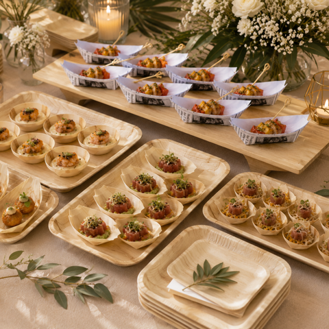 Newspaper Print Food Boats 9-19cm | Retro-Style Serving Boats | Street Food Containers - Canape King