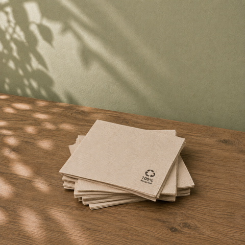 Eco-Friendly Cocktail Napkins | 2-Ply Sustainable Napkins | Biodegradable Bar Service - Canape King