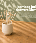 Bamboo Ball Skewers 15cm | Decorative Food Picks | Professional Party Skewers - Canape King