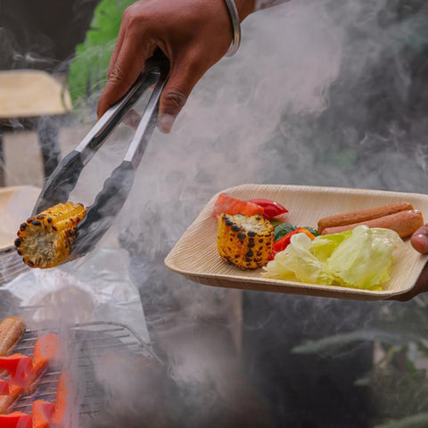 150-Piece Eco Party Bundle | Palm Leaf Plates, Cutlery & Napkins Set | Complete Entertaining Pack