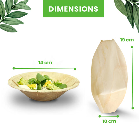 470-Piece Event Planner's Essential Bundle | Palm Leaf Plates, Bowls, Platters, Cutlery & Pinewood Boats Set | (100 persons)