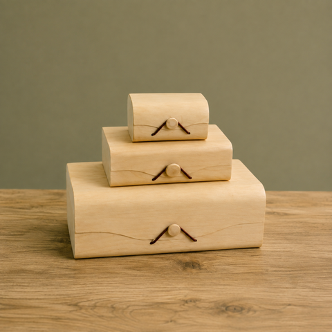 Luxury Wooden Gift Box with Window 3 Sizes | Premium Display Box | Reusable Presentation Container - Canape King
