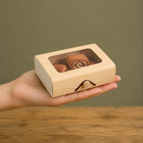 Luxury Wooden Gift Box with Window 3 Sizes | Premium Display Box | Reusable Presentation Container - Canape King