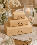 Luxury Wooden Gift Box with Window 3 Sizes | Premium Display Box | Reusable Presentation Container - Canape King