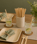 Natural Reed Drinking Straws 14/20cm | Eco-Friendly Cocktail Straws | Sustainable Straws - Canape King