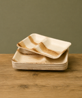 Two-Compartment Palm Leaf Plates | Eco-Friendly Divided Plates | Premium Dining Plates - Canape King