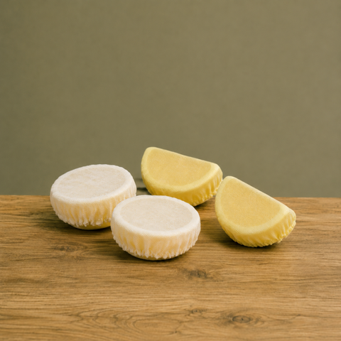 Muslin White/Yellow Lemon Wedge Bags | Elasticated Citrus Covers | Professional Food Service - Canape King