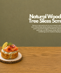 Natural Wood Tree Slices 5cm | Rustic Wedding Décor | Real Wood Rounds - Canape King
