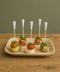 Golf Tee Wooden Skewers 12cm | Sports Theme Food Picks | Golf Party Skewers - Canape King