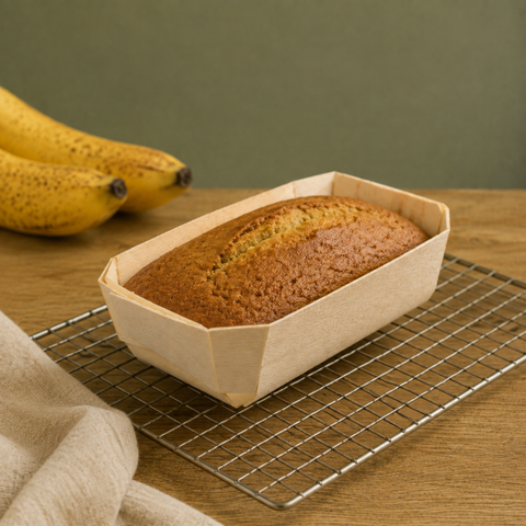 Pinewood Baking Moulds | Eco-Friendly Serving Dishes | Natural Food Containers