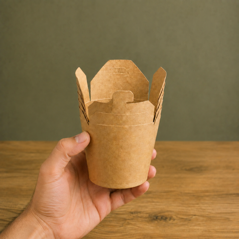 Round Take-Away Boxes | Eco-Friendly Food Containers | Small Portion Boxes - Canape King