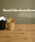 Round Take-Away Boxes | Eco-Friendly Food Containers | Small Portion Boxes - Canape King