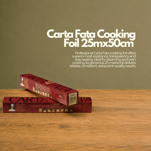 Carta Fata Cooking Foil 25mx50cm | Professional Heat-Resistant Film | Premium Kitchen Roll