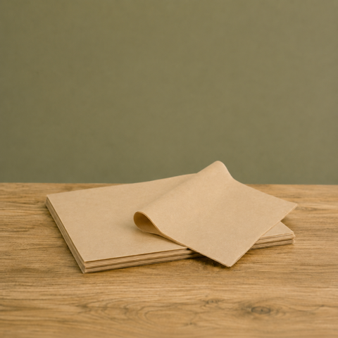 Greaseproof Paper Food Wrap | Brown/ White | Professional Food Service