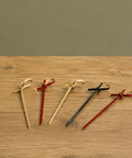 Musubi Bamboo Knot Skewers | Cocktail Sticks with Looped Knot Mini Toothpicks - Canape King