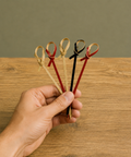 Musubi Bamboo Knot Skewers | Cocktail Sticks with Looped Knot Mini Toothpicks - Canape King