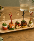 Musubi Bamboo Knot Skewers | Cocktail Sticks with Looped Knot Mini Toothpicks - Canape King