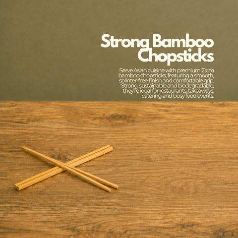 Strong Bamboo Chopsticks | Premium Disposable Chopsticks | Professional Asian Dining