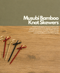 Musubi Bamboo Knot Skewers | Cocktail Sticks with Looped Knot Mini Toothpicks - Canape King