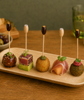 Cocktail Bamboo Bead Skewers | Decorative Drink Picks | Professional Bar Accessories - Canape King
