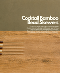 Cocktail Bamboo Bead Skewers | Decorative Drink Picks | Professional Bar Accessories - Canape King