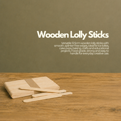 Wooden Lolly Sticks | Professional Craft Sticks | Multi-Purpose Food Grade