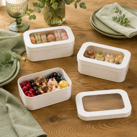 Small Wooden Gift Boxes with Window 11x8x5.5cm | Display Gift Containers | Premium Presentation Boxes