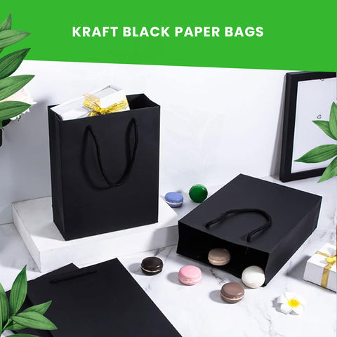 Kraft Paper Bags with Twisted Handles | Eco-Friendly Shopping Bags | 26x20x27cm