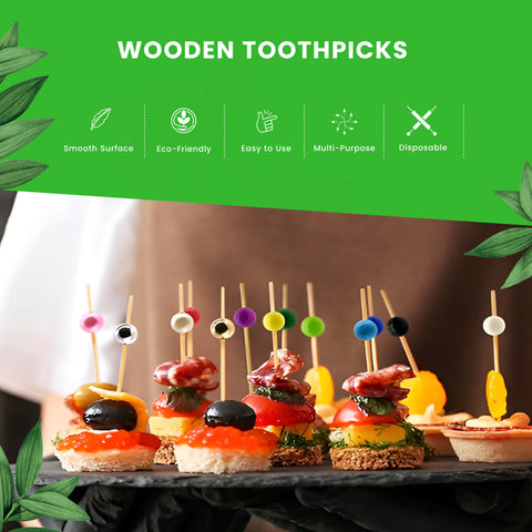 Glass Bead Sparkle Skewers 10cm | Luxury Crystal Food Picks | Premium Party Skewers