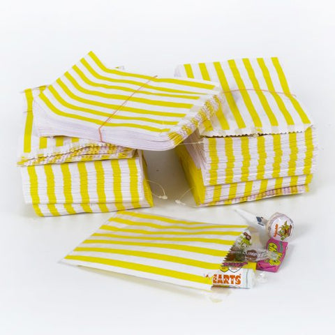 Candy Stripe Paper Bags 18x13cm | 1000 Pack Food-Grade Bags | Professional Service Bags