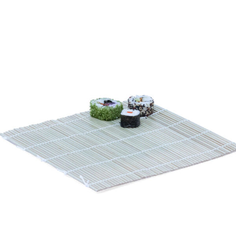 Bamboo Sushi Mat 24x24cm | Traditional Sushi Rolling Mat | Eco-Friendly Bamboo Makisu for Home & Professional Use