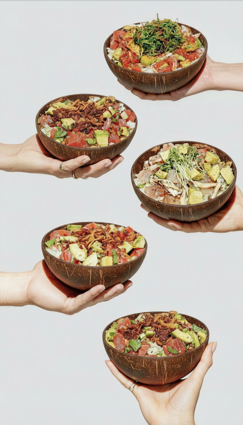 Natural Coconut Bowls 7-12cm | Reusable Eco-Friendly Bowls | Sustainable Serveware - Canape King