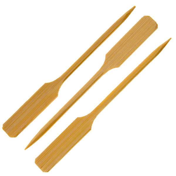 White Yakushi Bamboo Skewers 9-18cm | Japanese Style Food Picks | Professional Asian Skewers - Canape King