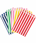 Candy Stripe Paper Bags 18x13cm | 1000 Pack Food-Grade Bags | Professional Service Bags - Canape King