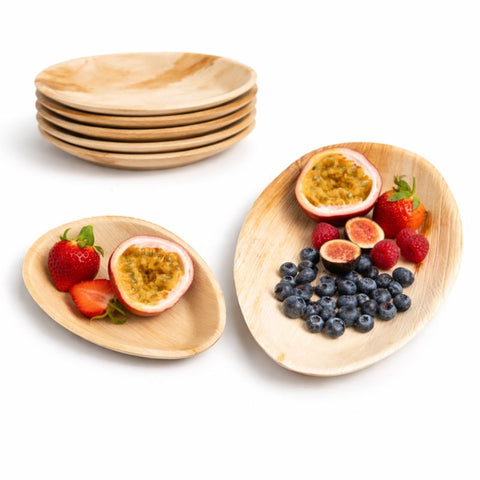 Oval Palm Leaf Plates | Eco-Friendly Disposable Plates | 2 Elegant Sizes
