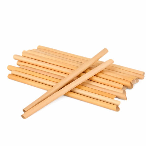 Natural Reed Drinking Straws 14/20cm | Eco-Friendly Cocktail Straws | 100pcs Sustainable Straws - Canape King