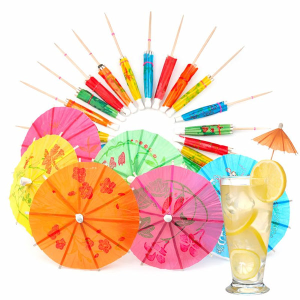 Paper Cocktail Parasols 10cm | Drink Umbrellas | 144pcs Party Decorations - Canape King