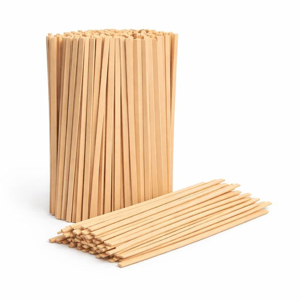 Wooden Square Stirrer Sticks 14cm | Professional Drink Stirrers | Multi-Purpose Pop Sticks - Canape King