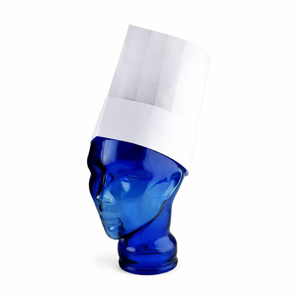 Eurochef 9" Chef Hat 50pcs | Professional Non-Woven Pleated Hat | Premium Kitchen Wear - Canape King