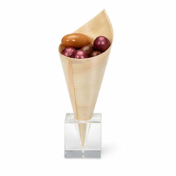 Acrylic Ice Cream Cone Display Stand | Professional Cone Holder | Clear Service Stand - Canape King