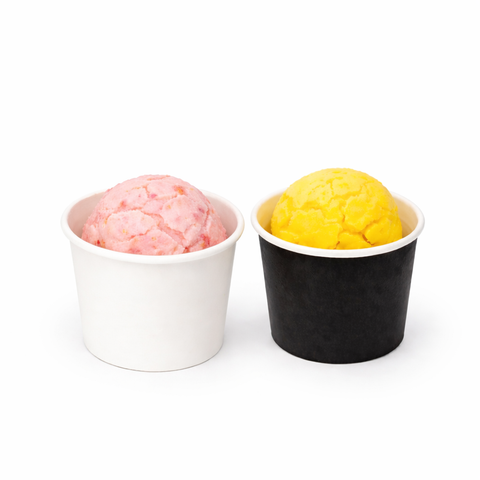 Ice Cream Cup 60ml | White or Black Disposable Dessert Cups - Canape King