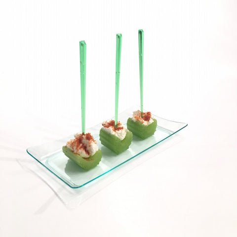 Green Crystal Pick 9cm | Decorative Cocktail & Appetizer Picks | Elegant Party & Catering Skewers