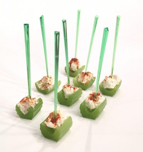 Green Crystal Pick 9cm | Decorative Cocktail & Appetizer Picks | Elegant Party & Catering Skewers